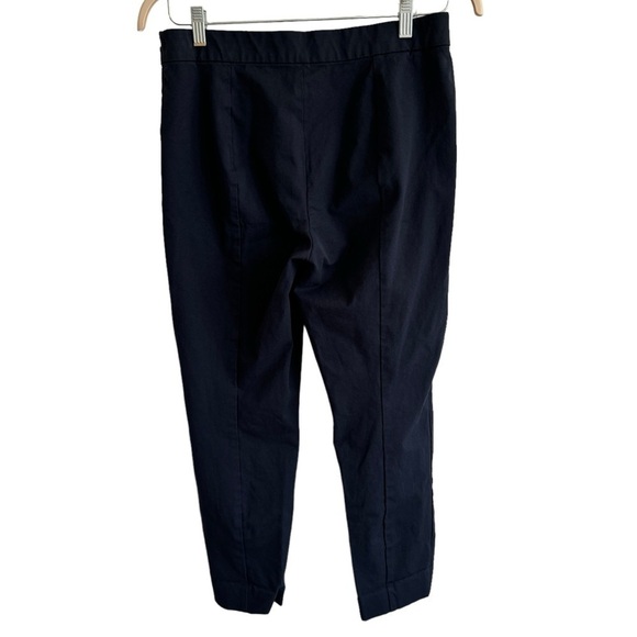 Everlane Navy The Side-Zip Stretch Cotton Pants, Size 12 - Picture 5 of 8